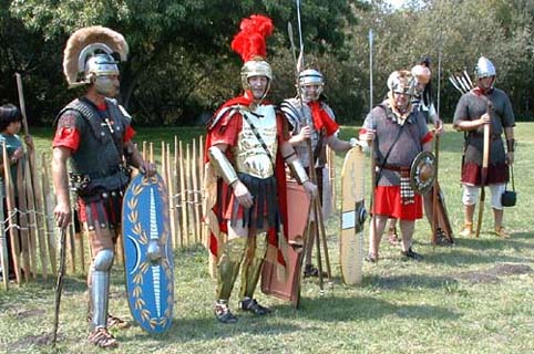 Now for their names in English: Robert Garbisch, Steve Oster, Anthony Garbisch, Jay King, Scott Poole in Republican era armour, and Robert Garvisch (yes, that's with a 